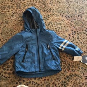Boys waterproof jacket with hood